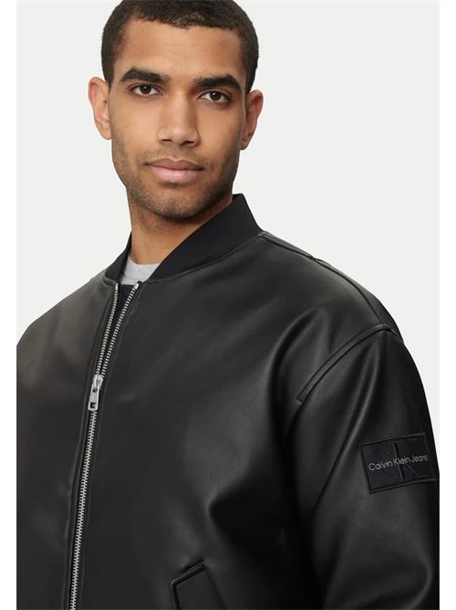 faux leather bomber CALVIN KLEIN JEANS | J30J325601BEH